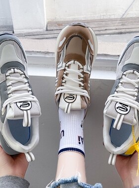 复古休闲老爹鞋大码女2025年新款40.41.43秋冬ins潮休闲42运动鞋