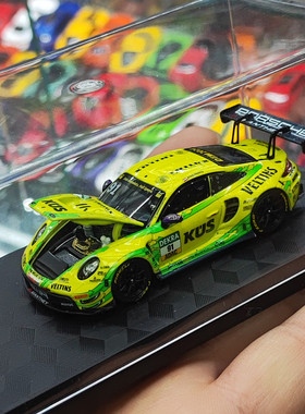 TH1/64保时捷911GT3 R DTM赛车收藏金属车模型成人仿真合金小汽车