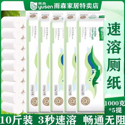 雨森10斤卫生纸速溶纸原生木浆