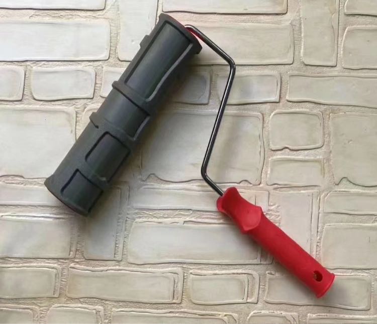 10寸仿砖纹滚筒肌理压花硅藻