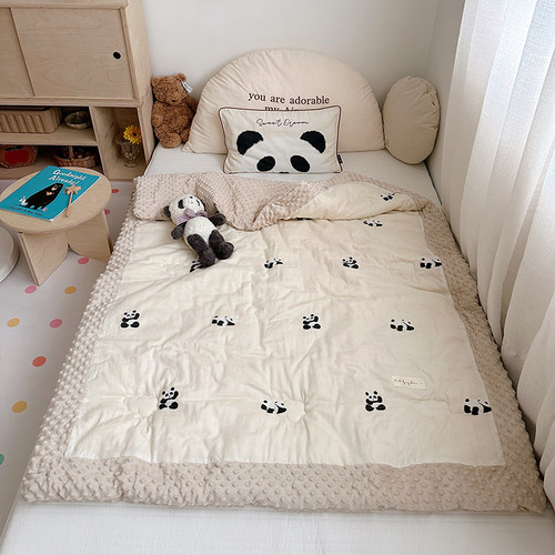 a类豆豆被秋冬婴儿儿童大豆被子