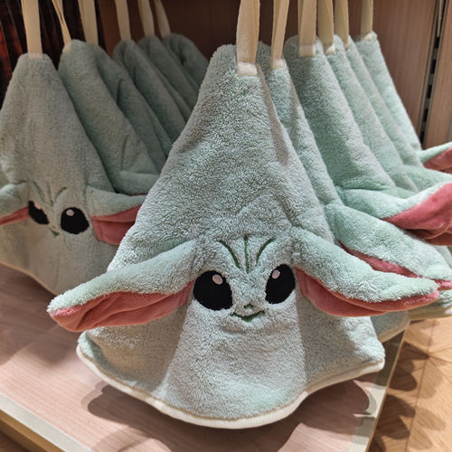 【MINISO】名创优品星球大战系列圆形擦手巾(尤达)珊瑚绒吸水厨房