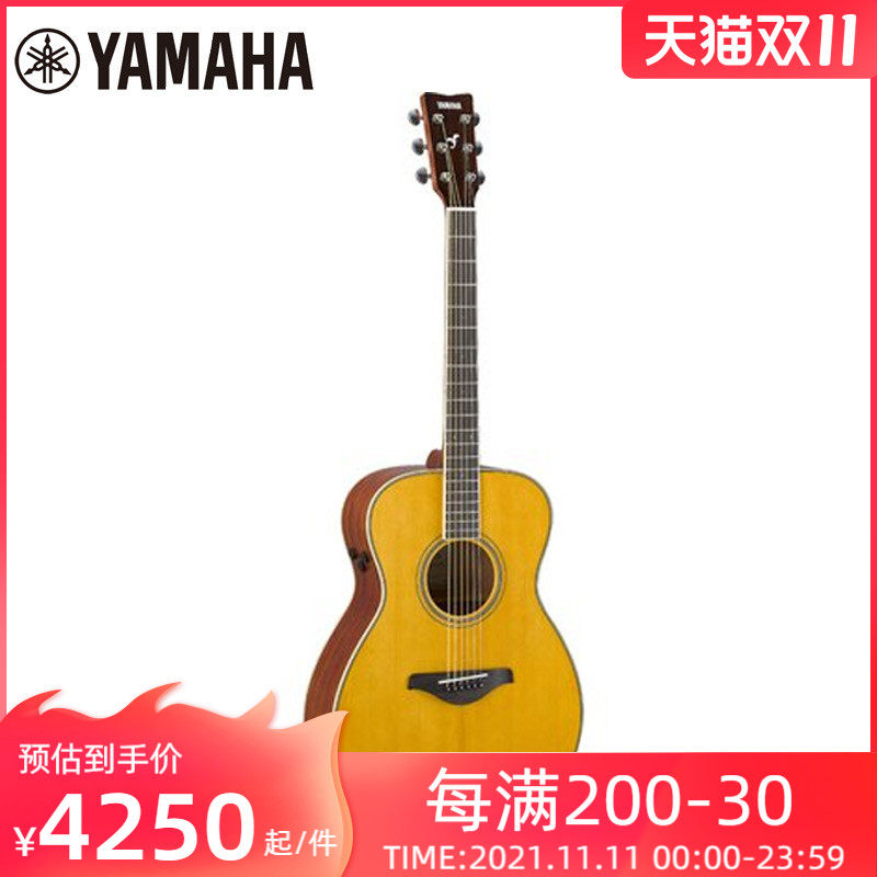 yamaha/雅马哈吉他fg-ta  fs-ta系列加振电箱民谣木吉他演出吉它