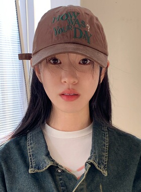 韩国博主大头围显脸小鸭舌帽女夏季薄款遮阳防晒棒球帽ins帽子男