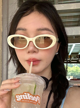 2025年新款网红复古猫眼墨镜女潮高级感时尚显瘦防晒太阳眼镜夏季