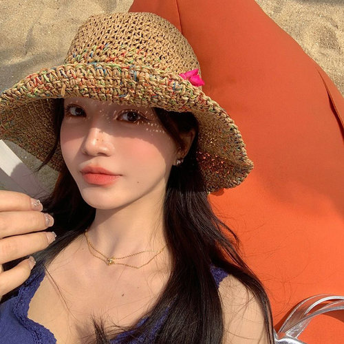 夏季出游度假草编防晒遮阳帽子女