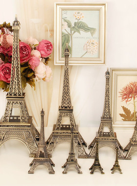 欧式风巴黎埃菲尔铁塔金属工艺品