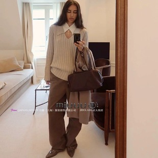 25早春新款 日娜高奢20XXASIA koa 高智风套头拼接毛衣 BUYER