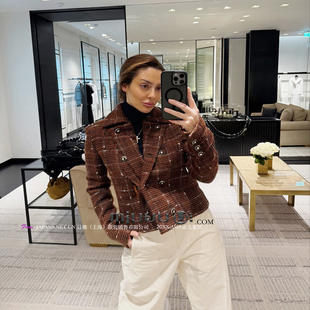 hja 美拉德复古粗花呢外套女显瘦上衣 BUYER 日娜高奢20XXASIA