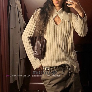 25早春新款 日娜高奢20XXASIA koa 高智风设计感拼接毛衣 BUYER