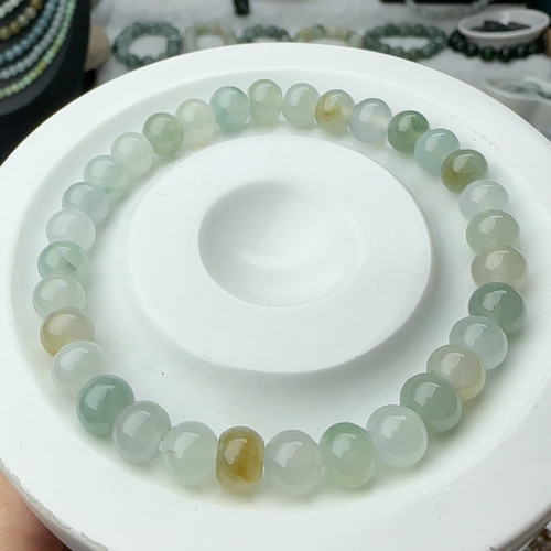 翡翠马卡龙色系苹果珠卡7