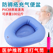 乐惠卧床老人气便盆防褥疮防硌腰充气大便盆接尿接便器可躺洗屁股