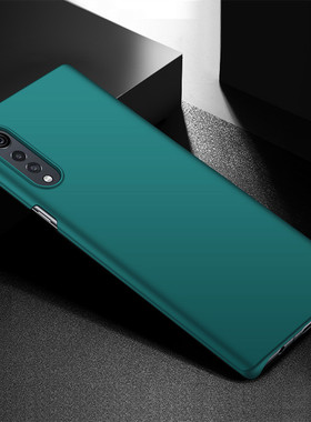 适用LG Velvet非全半包丝滑手机硬壳子LM-G910防摔PC薄LM-G900电话UM保护套n拉丝系列全部TPU材质软壳