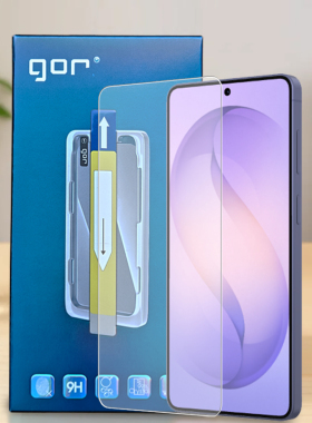 GOR适用三星S25满版+钢化玻璃贴膜Galaxy三星S24手+机plus无尘仓Ultra神器非全半荧屏幕高清透明保护硬贴膜