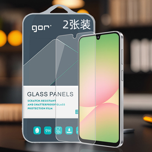 GOR适用Galaxy三星M36手机M35非m34全M32半5G荧4G电话屏幕高清透明康防指纹爆2.5D弧边钢化玻璃保护硬粘贴膜