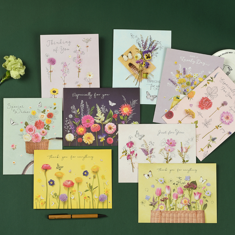 韩国ins风简约生日贺卡 创意手写diy感恩祝福教师节礼物小卡片纸