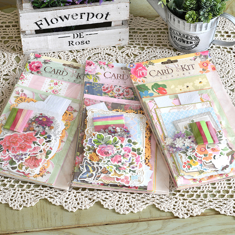 儿童教师节立体贺卡 幼儿园DIY创意手工材料包感恩生日卡片6卡6封