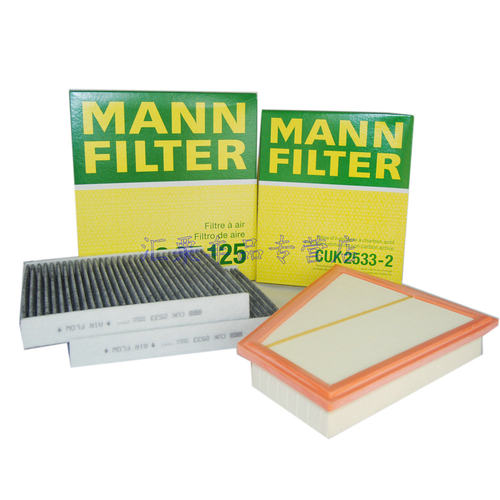 曼牌三滤套装适用新款宝马F18 520LI 525LI 机滤 空气滤芯空调滤