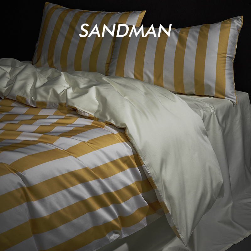 SANDMAN现代轻奢条纹四件套全棉