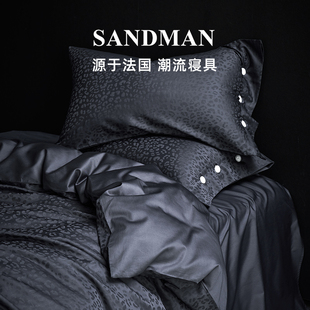 SANDMAN睡神仕四件套轻奢高档贡缎提花长绒棉床单被套被罩床品