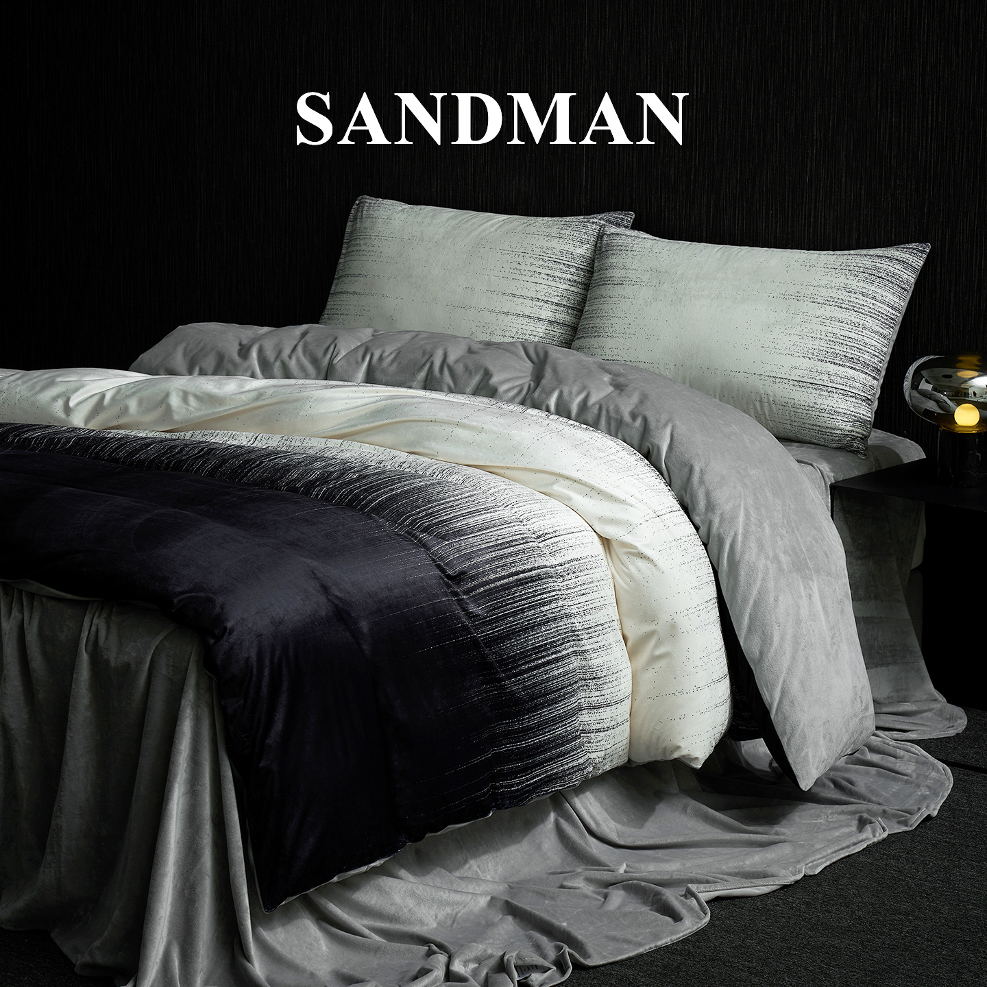 Sandman渐变色冬季四件套天鹅绒轻奢高级感床单被套床上床品套件