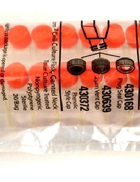 Corning430639康宁25cm正方透气盖斜口细胞培养瓶