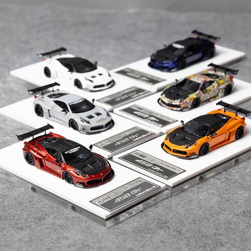 Flame 1:64 跃马 458GT LB宽体 静态收藏 限量树脂汽车模型