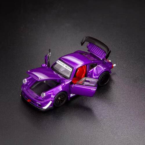 FG*TPC 定制款 1:64 保时捷RWB930 合金全开汽车模型仿真摆件收藏