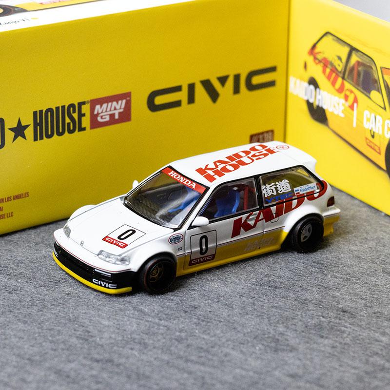 MINIGT 1:64 本田思域 Civic EF Kanjo V1 Kaido 合金汽车模型