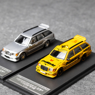 Mortal 1:64奔驰S124 MODEII EVO2瓦罐旅行 合金汽车模型