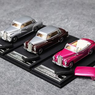 Mortal 1:64 奔驰 Benz 300D 敞篷复古 老爷车 开盖汽车模型