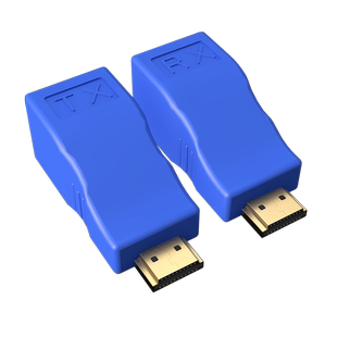 悦智人心无源HDMI网线延长器30米转rj45网口网络传输信号放大器音视频主机电视显示器30-100-200M高清1080P