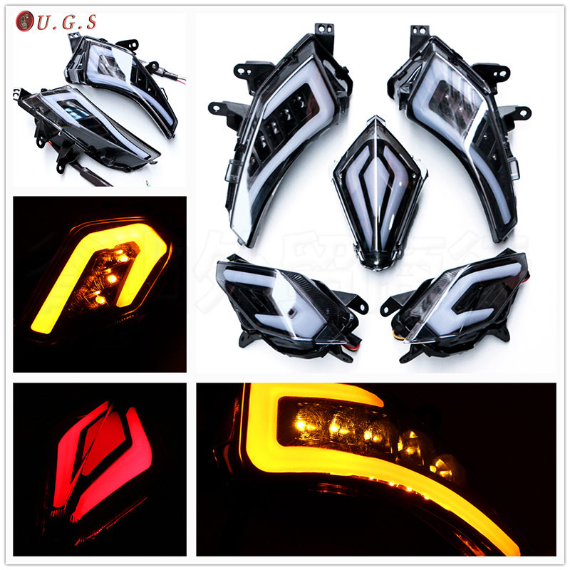 tmax530改装LED前后尾灯转向灯