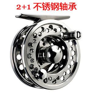 飞钓全金属渔轮带泄力超轻前打轮矶竿冰钓渔线轮冬钓鱼中通倍速轮