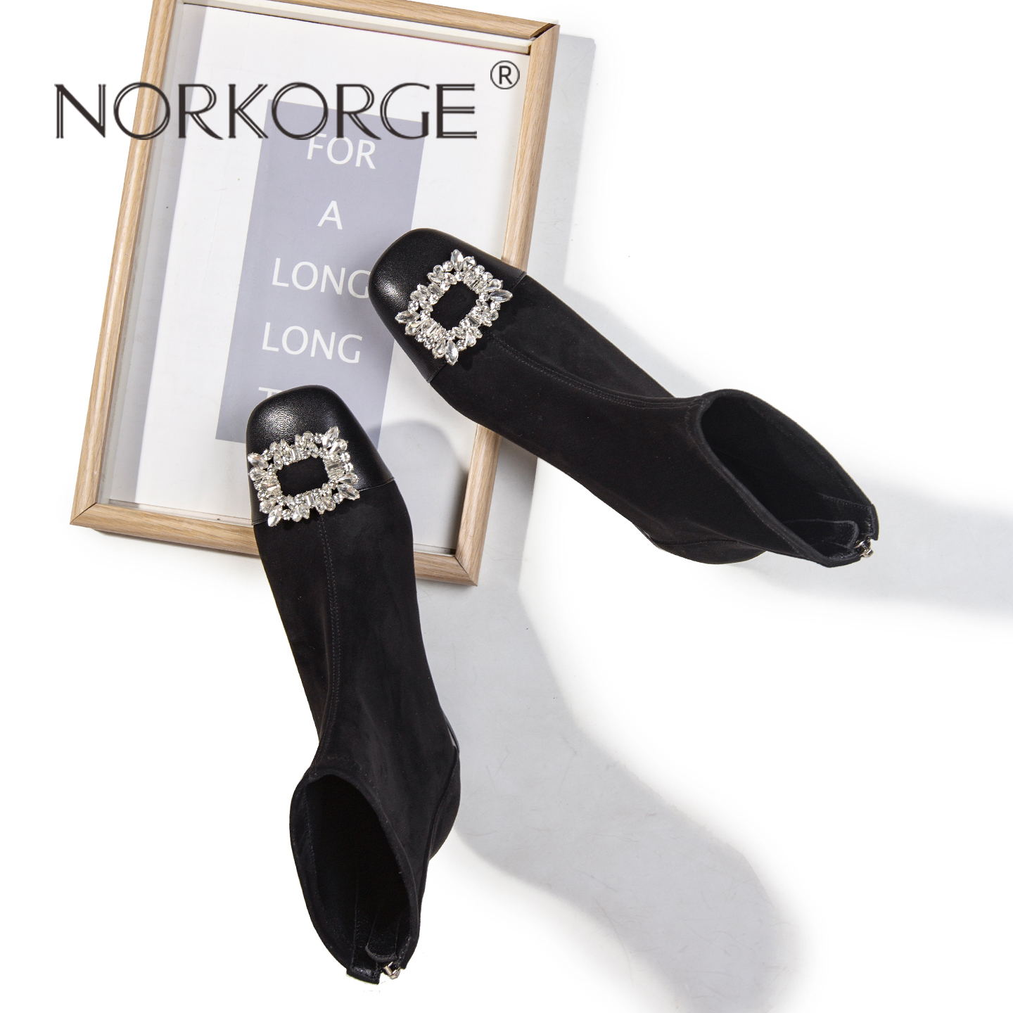 2025新款显瘦显高弹力靴