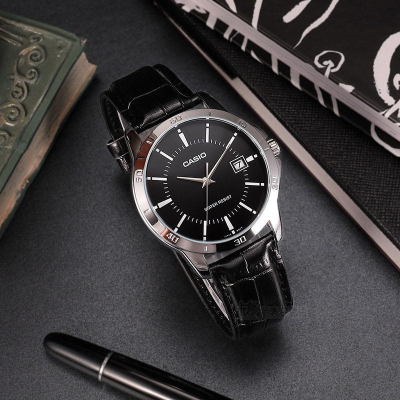 休闲casio品牌男士卡西欧商务手表男防水潮流时尚指针石英表男表