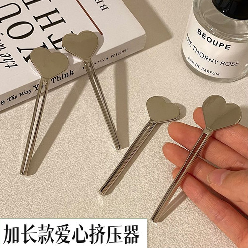 牙膏挤牙膏小样神器挤膏器美发不锈钢染膏颜料手动夹子金属挤压