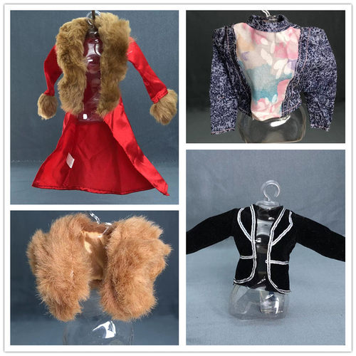 满58元包邮芭芘娃娃衣服单件上衣换装娃娃服装外套DIY自由穿搭五