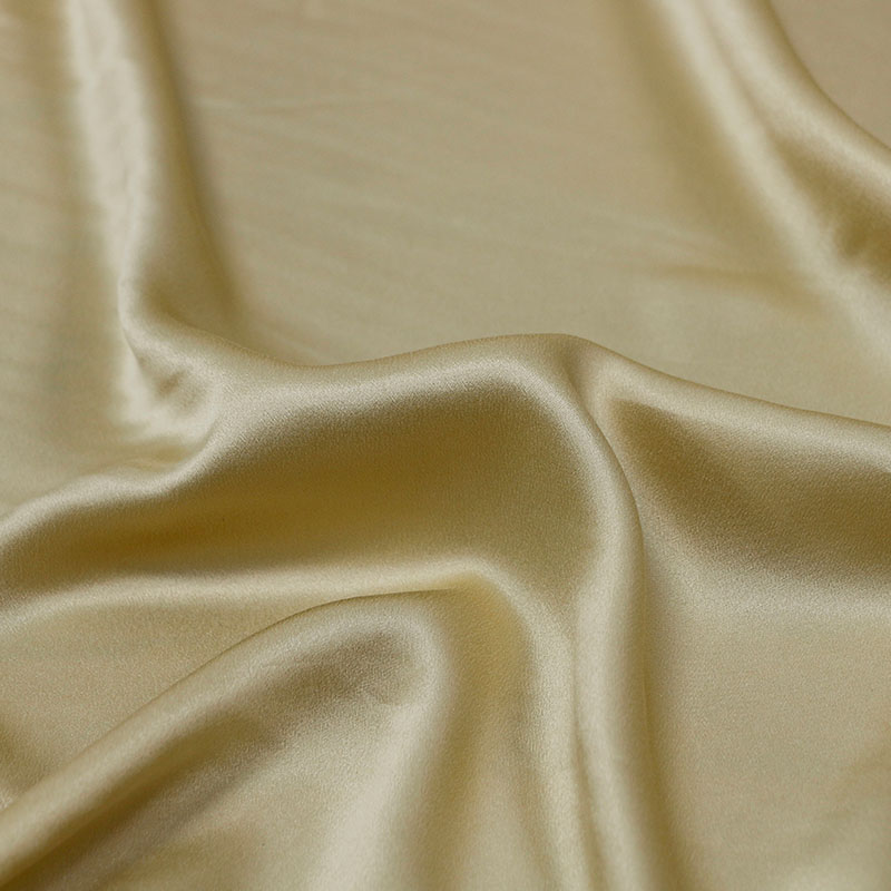 邂逅「金戈色」19姆米100%真丝素绉缎面料 衬衫晚宴礼服 慵懒奢华