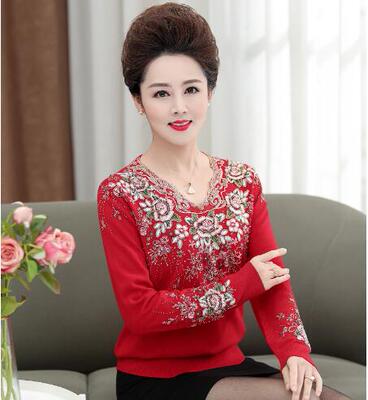 羊毛衫绣花女士女士绣花羊毛衫