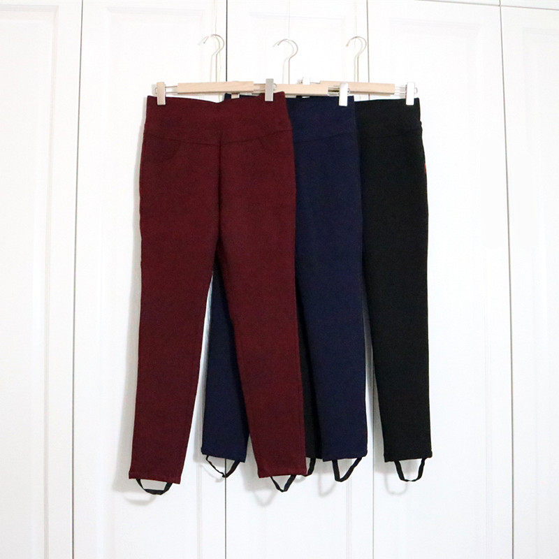 白鸭绒羽绒裤特价冬季外穿加厚保暖防寒修身显瘦铅笔裤长裤棉裤女