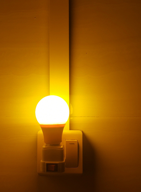 卧室插电LED橙色红黄光氛围灯小夜灯拍照补光暖色房间床头气氛灯