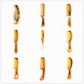 嘉美正品 牛筋梳子女士专用折不断静电随身化妆梳耐高温男头梳防