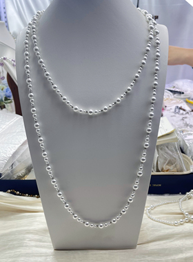 （上新体验）葫芦大小渐变施家珠长款多种戴法毛衣链约150厘米