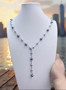 秋冬深色8/10mmY字链百搭款约75厘米