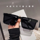 加大加宽16.1CM大码 长方形墨镜女防紫外线 太阳镜男潮大脸2025新款
