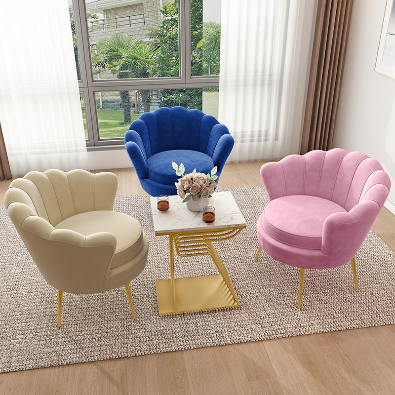 客厅北欧轻奢小户型单人沙发网红同款现代服装店卧室懒人布艺沙发,住宅家具,布艺沙发,淘宝优惠券,粉丝福利购,淘宝优惠卷