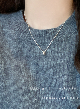 银豆项链女款简约气质极简冷淡风颈链小众设计高级感锁骨链