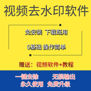 批量处理视频图片去水印软件视频编辑剪裁去logo去水印电脑手机版
