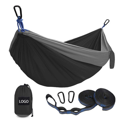 Double Hammock Camping Single 210t Swing Hammock Nylon Outdoor Hammock Parachute Fabric
